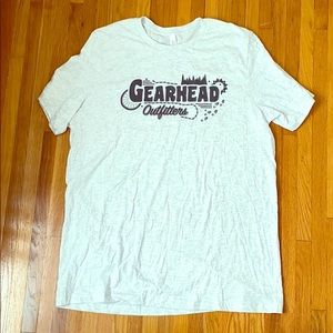 ✅ GEARHEAD OUTFITTERS Spellout Tee T Shirt Size XL
